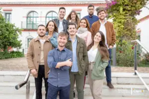 Grupo de alumnos del Instituto Cajasol en Andalucia